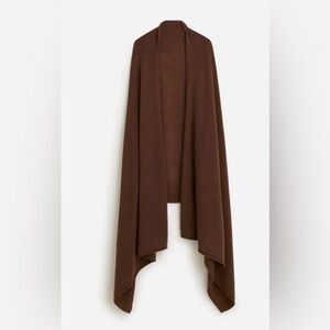 J. Crew Oversized Cashmere Wrap in Brown. Like New! ❤️